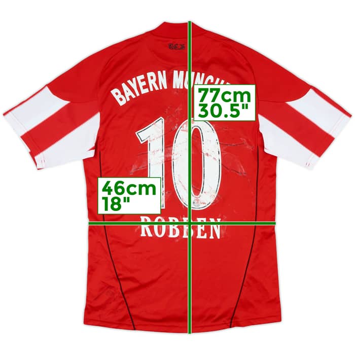 2010-11 Bayern Munich Home Shirt Robben #10 - 4/10 - (S)