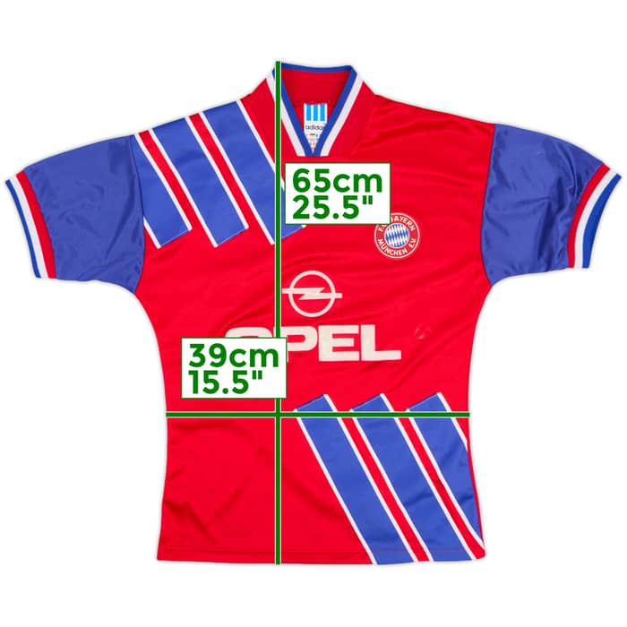 1993-95 Bayern Munich Home Shirt - 8/10 - (L.Boys)