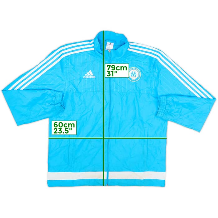 2015-16 Olympique Marseille adidas Track Jacket - 5/10 - (L)