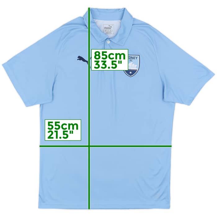 2018-19 Sydney FC Puma Polo Shirt - 9/10 - (M)
