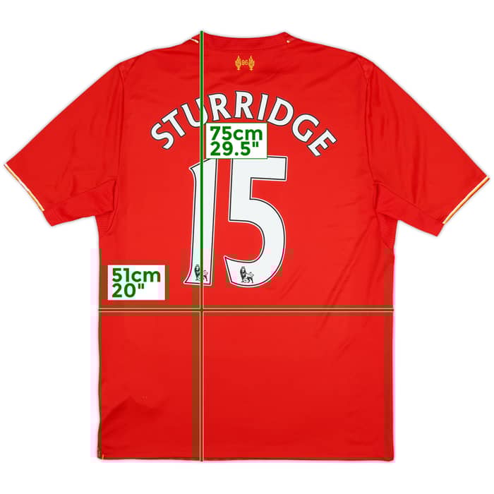 2015-16 Liverpool Home Shirt Sturridge #15 - 6/10 - (M)