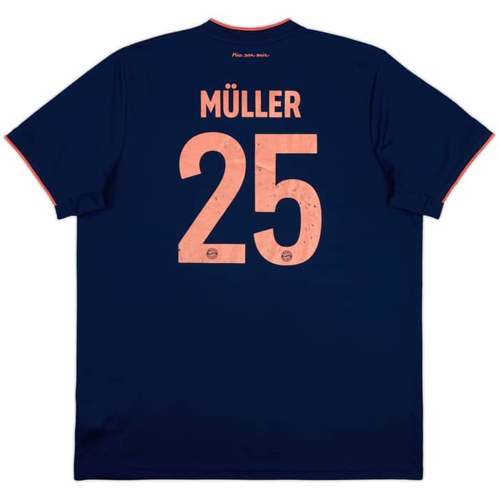 2019-20 Bayern Munich Third Shirt Muller #25 - 5/10 - (XL)