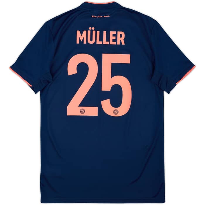 Camiseta de la tercera equipación del Bayern Munich 2019-20 Muller #25 - 8/10 - (S)