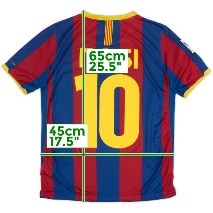 Camiseta de local del Barcelona 2010-11 Messi #10 - 6/10 - (15-16 Años)