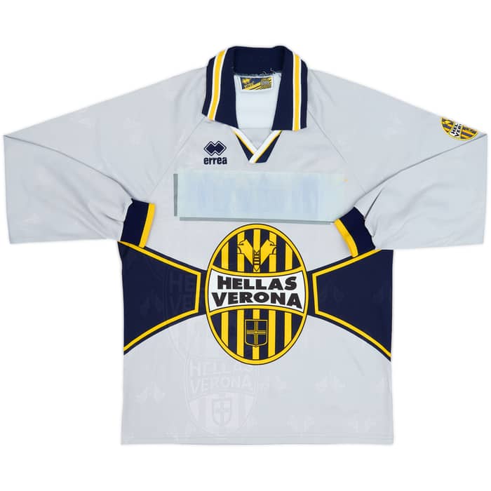 Camiseta juvenil de manga larga versión de partido de la cuarta equipación del Hellas Verona 1996-97 #16