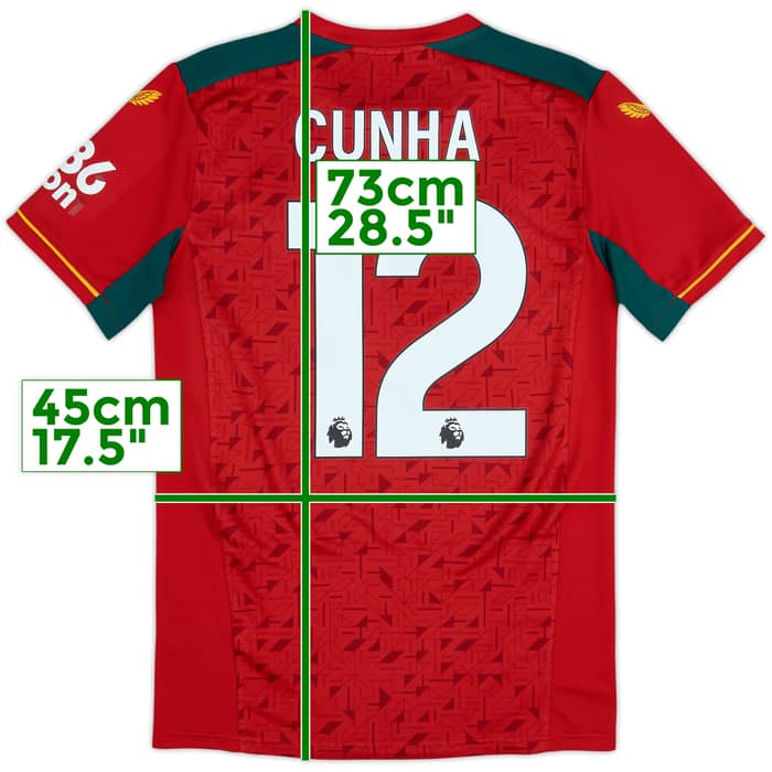 2023-24 Wolves Away Shirt Cunha #12 - 6/10 - (S)