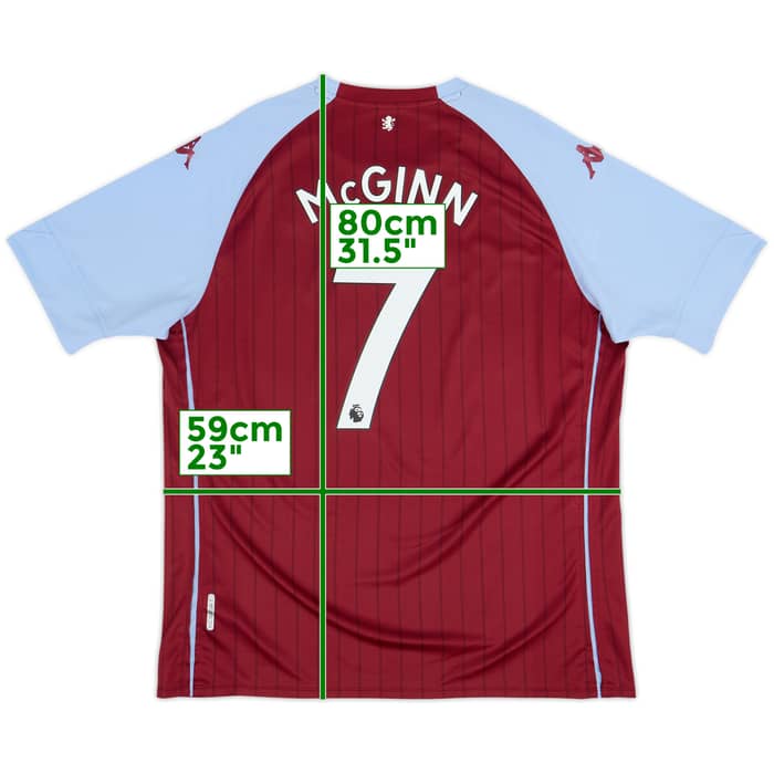 2020-21 Aston Villa Home Shirt McGinn #7 - 8/10 - (XXL)
