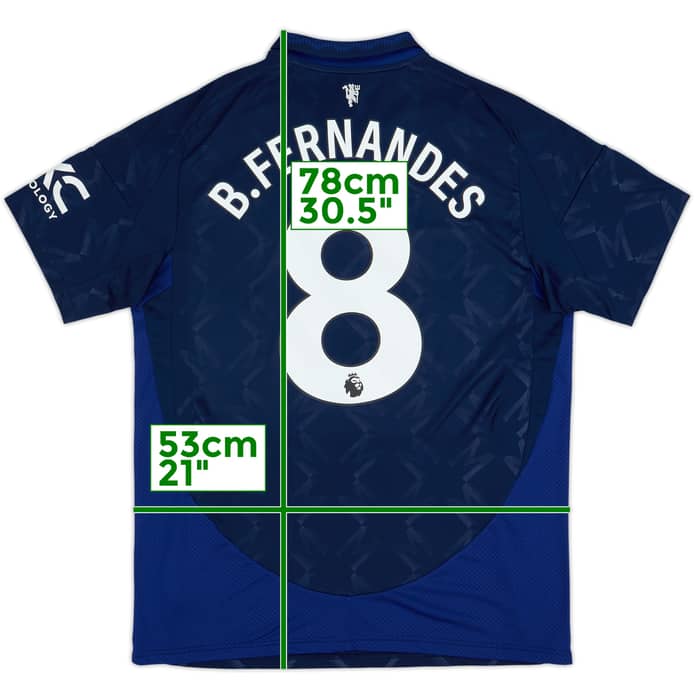 2024-25 Manchester United Away Shirt B.Fernandes #8 - 10/10 - (L)