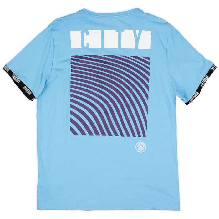 2019-20 Manchester City Puma Cotton Tee - 9/10 - (L)