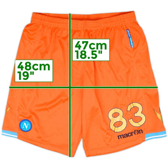 2011-12 Napoli Player Issue GK Shorts #83 (Rosati) - 4/10 - (XXL)