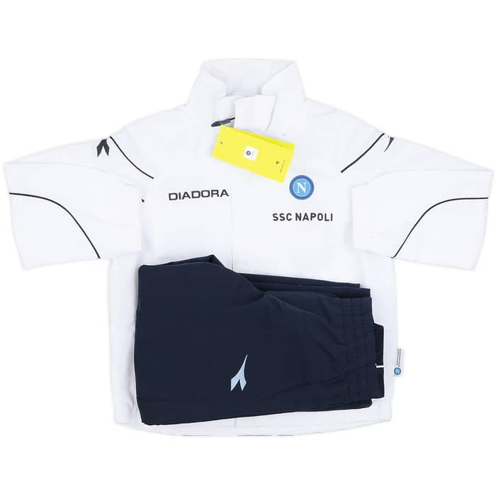2007-08 Napoli Diadora Full Tracksuit (4-5 Years)