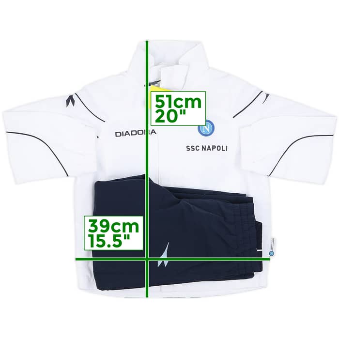 2007-08 Napoli Diadora Full Tracksuit (4-5 Years)