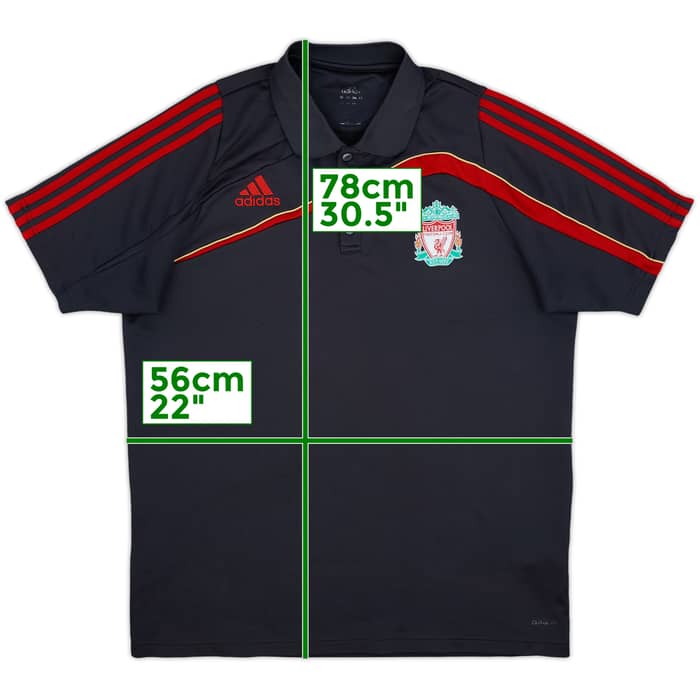 2009-10 Liverpool adidas Polo Shirt - 8/10 - (L)
