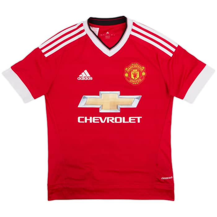 2015-16 Manchester United Home Shirt - 9/10 - (L.Boys)