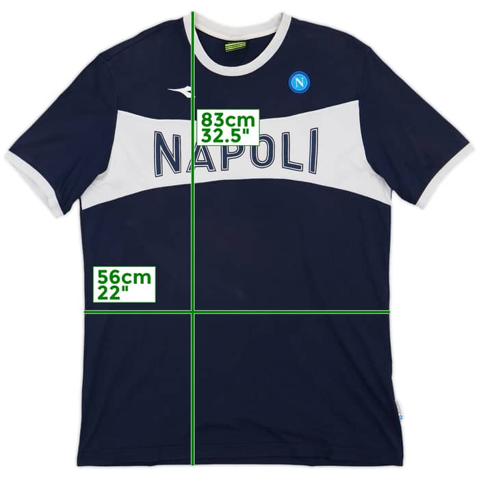 2007-08 Napoli Diadora Cotton Tee - 8/10 - (XL)