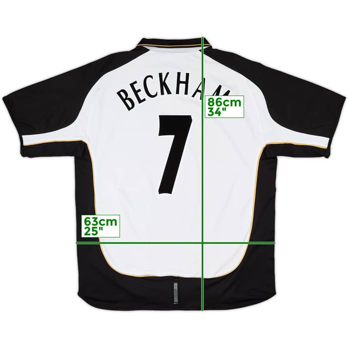 2001-02 Manchester United Centenary Away/Third Shirt Beckham #7 - 10/10 - (XXL)