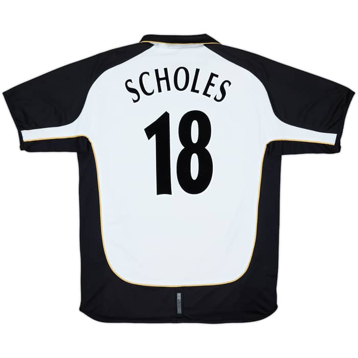 2001-02 Manchester United Centenary Away/Third Shirt Scholes #18 - 6/10 - (XL)