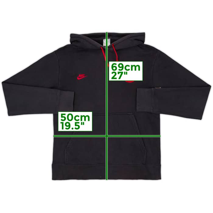 2008-09 Manchester United Nike Hooded Sweat Top - 7/10 - (M)