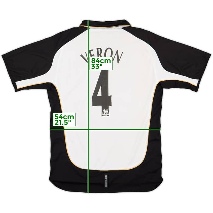 2001-02 Manchester United Centenary Away/Third Shirt Veron #4 - 8/10 - (L)