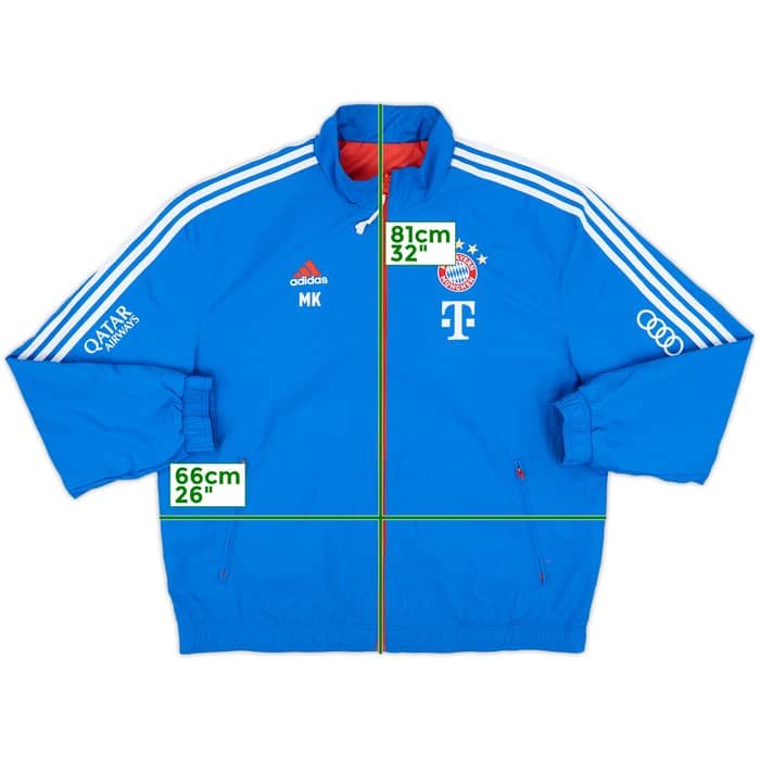 2022-23 Bayern Munich Staff Issue adidas Reversible Track Jacket MK - 8/10 - (XL)
