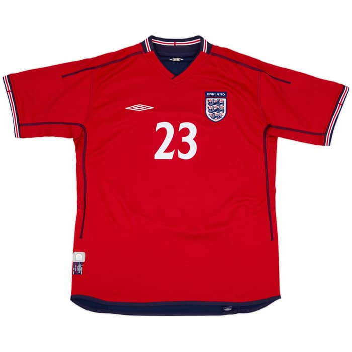 2002-04 England Away Shirt Rooney #23 - 7/10 - (L)