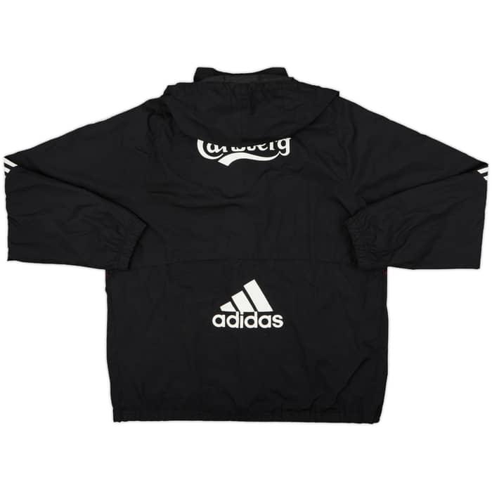2007-08 Liverpool adidas Hooded Rain Jacket - 7/10 - (L/XL)