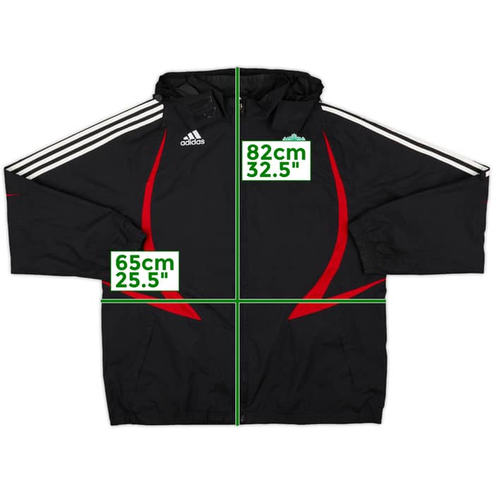 2007-08 Liverpool adidas Hooded Rain Jacket - 7/10 - (L/XL)