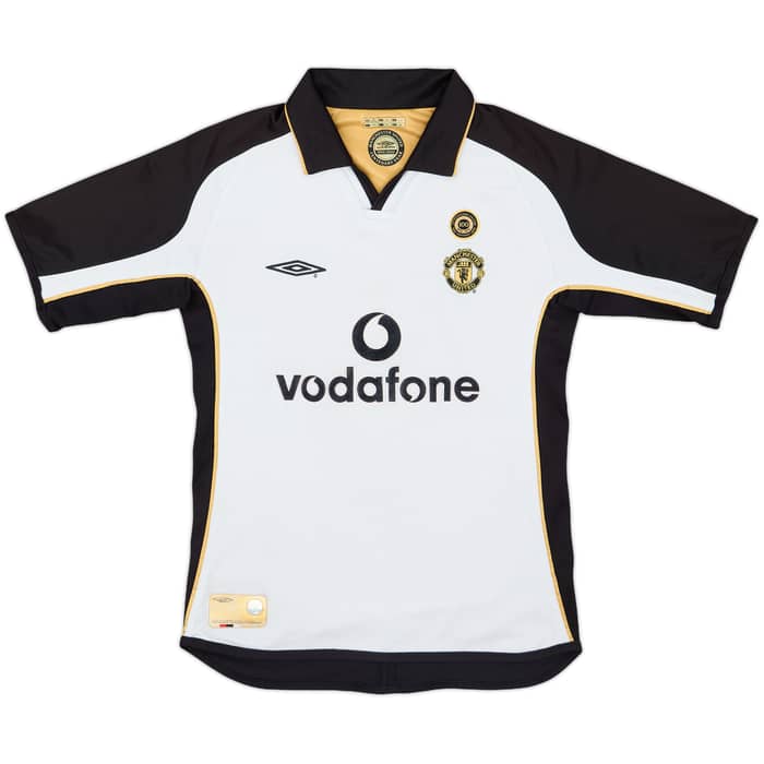 2001-02 Manchester United Centenary Away/Third Shirt Veron #4 - 6/10 - (S.Boys)