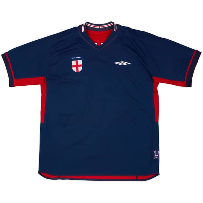 2002-04 England Away Shirt Beckham #7 - 5/10 - (L)