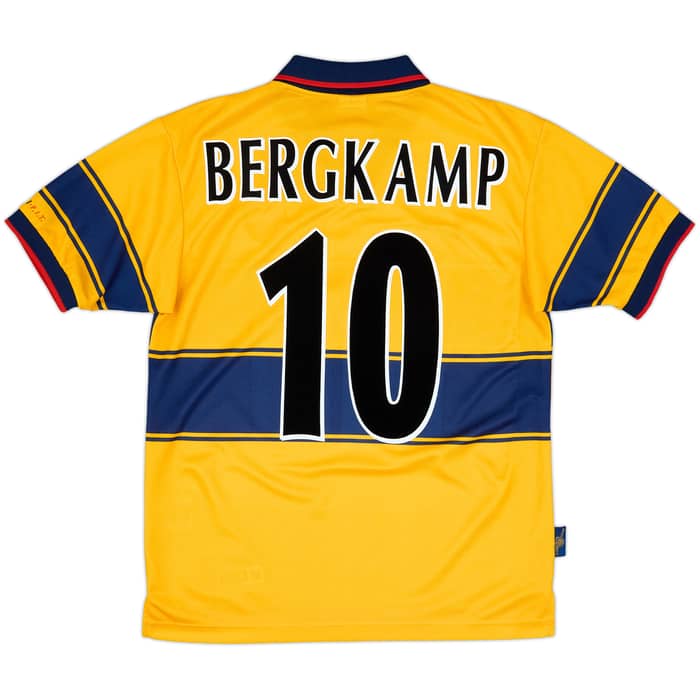 1997-99 Arsenal Away Shirt Bergkamp #10 - 9/10 - (15-16 Years)