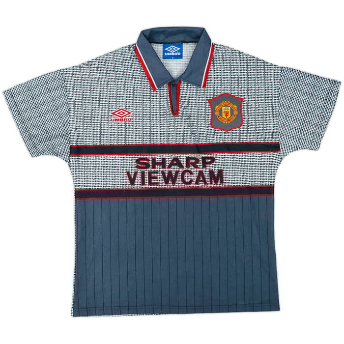 1995-96 Manchester United Away Full Kit Cole #17 - 9/10 - (M)