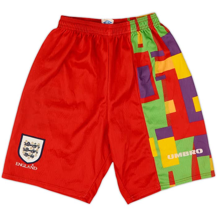 1995-96 England GK Full Kit - 8/10 - (Y)