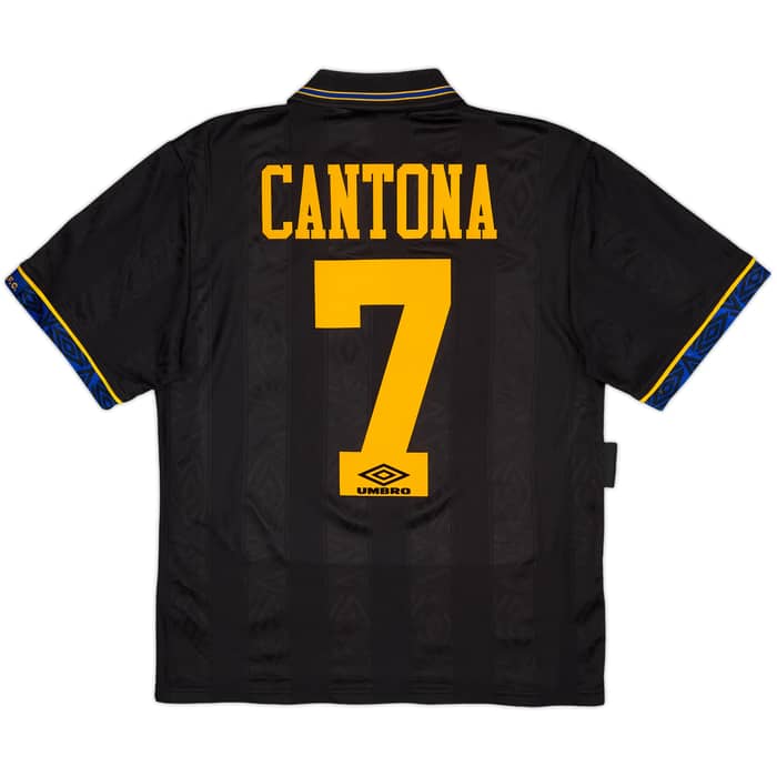 1993-95 Manchester United Away Full Kit Cantona #7 - 8/10 - (S)