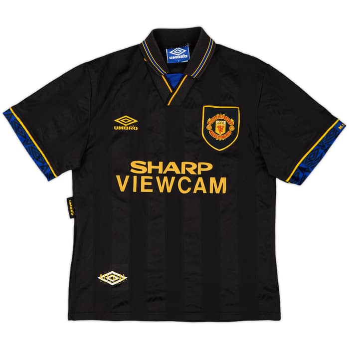 1993-95 Manchester United Away Full Kit Cantona #7 - 8/10 - (S)