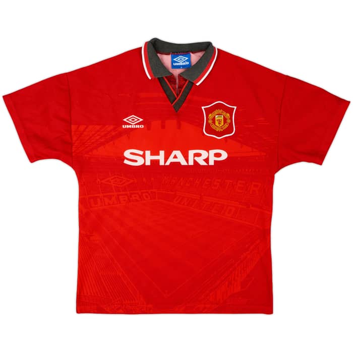 1994-96 Manchester United Home Full Kit Giggs #11 - 7/10 - (M)
