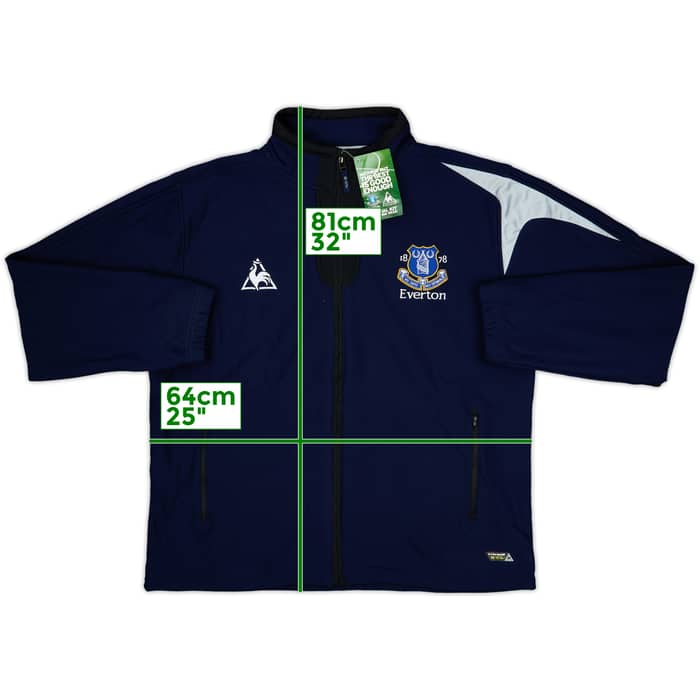 2011-12 Everton Le Coq Sportif Zipped Sweat Top (XL)