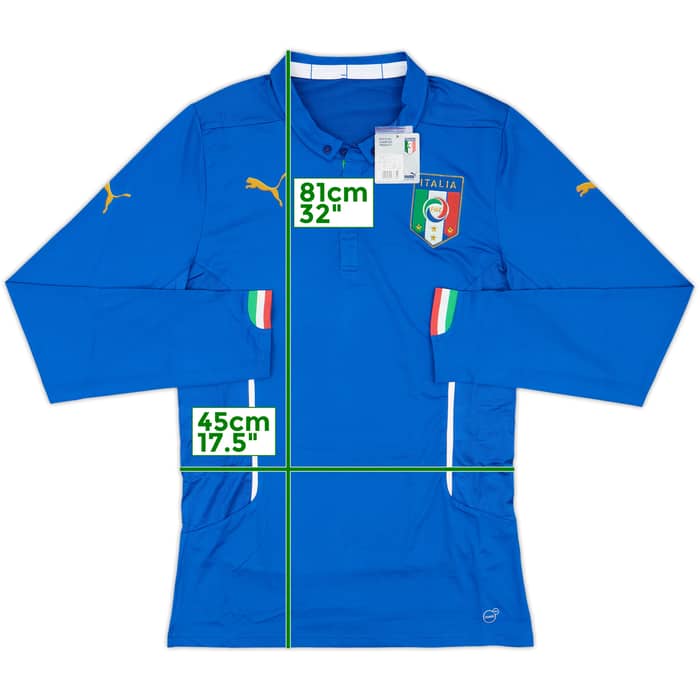 2014-15 Italy Player Issue Home L/S Shirt (XXL)