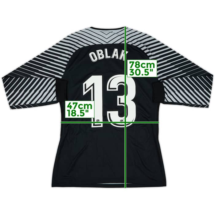 2017-18 Atletico Madrid Player Issue GK Shirt Oblak #13 (L)