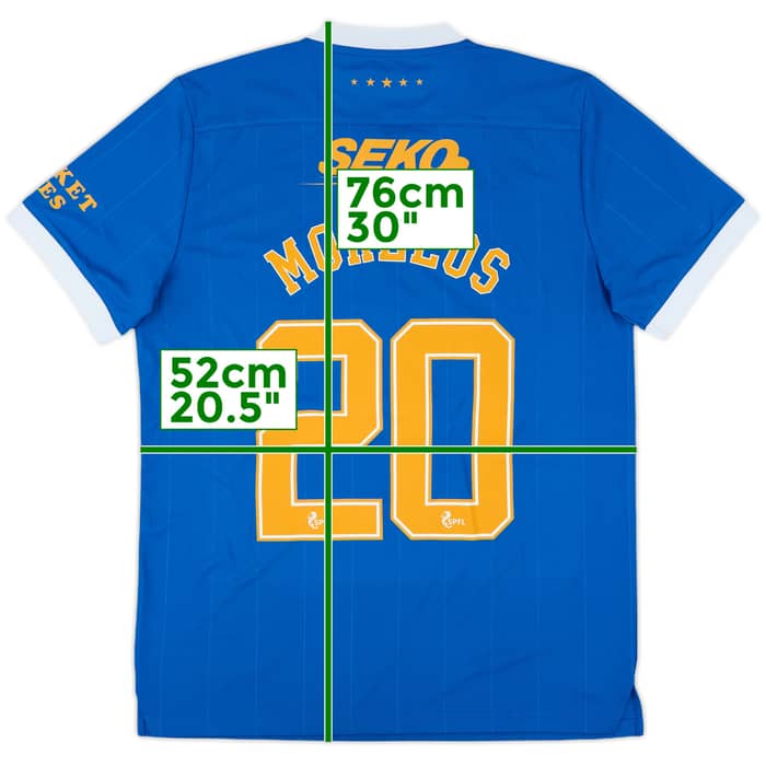 2021-22 Rangers Home Shirt Morelos #20 (M)