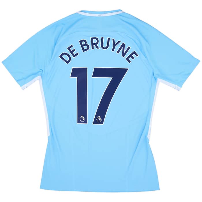 2017-18 Manchester City Authentic Home Shirt De Bruyne #17 (M)