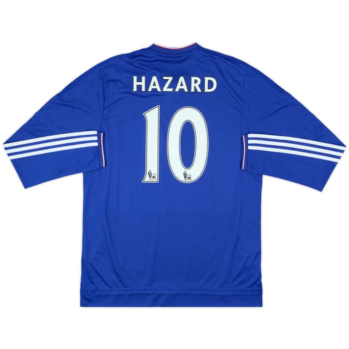 2015-16 Chelsea Player Issue Home L/S Shirt Hazard #10 (L/XL)