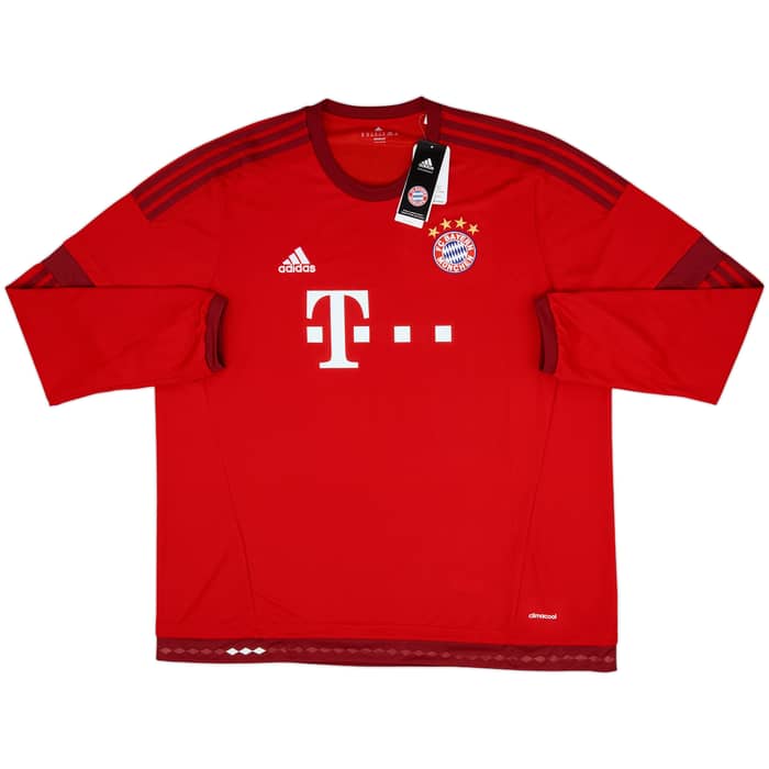 2015-16 Bayern Munich Home L/S Shirt Robben #10 (XXL)