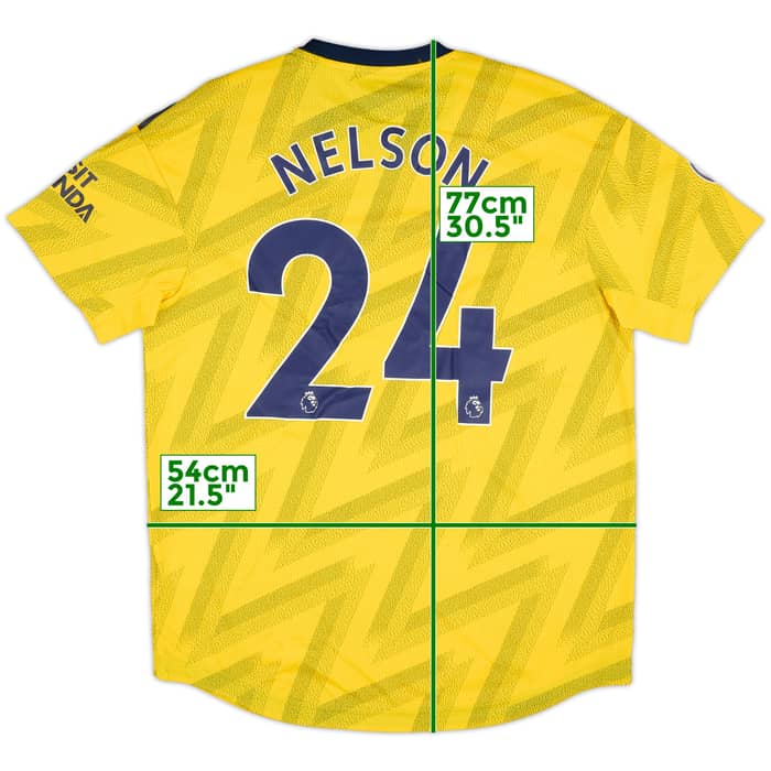 2019-20 Arsenal Authentic Away Shirt Nelson #24 (L)