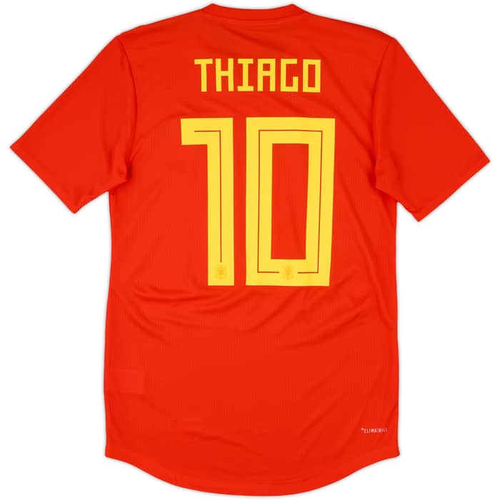 2018-19 Spain Authentic Home Shirt Thiago #10 (S)