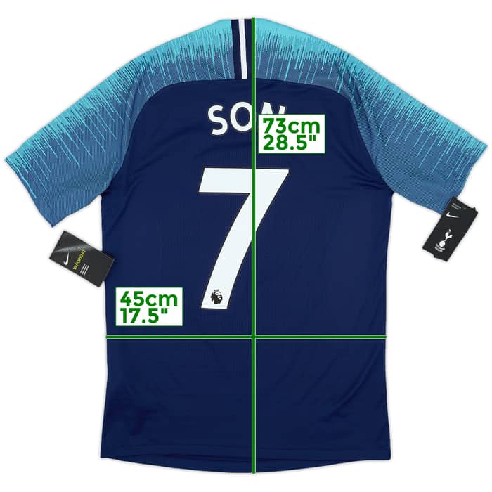 2018-19 Tottenham Authentic Away Shirt Son #7 (S)