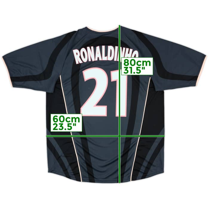2001-02 Paris Saint-Germain Player Issue Third Shirt Ronaldinho #21 (L)