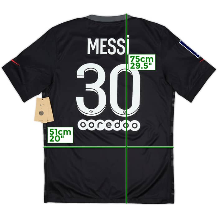 2021-22 Paris Saint-Germain Third Shirt Messi #30 (M)