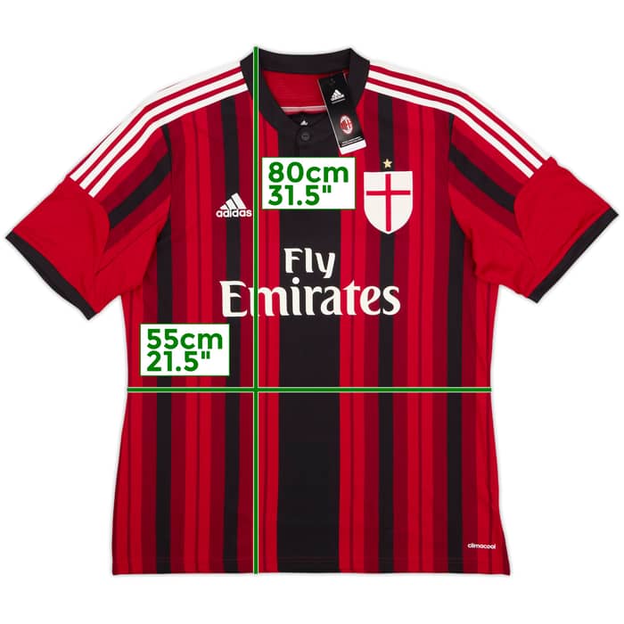 2014-15 AC Milan Home Shirt (XL)