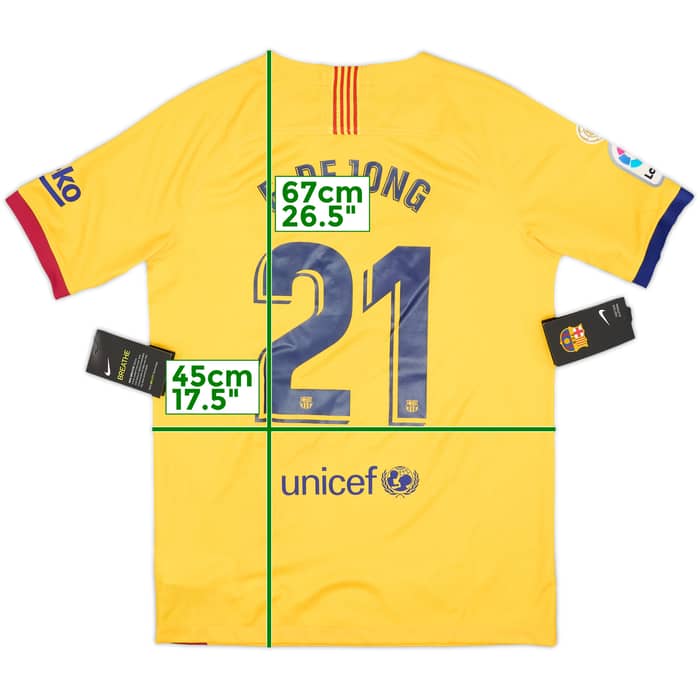 2019-20 Barcelona Away Shirt F.De Jong #21 (XL.Boys)