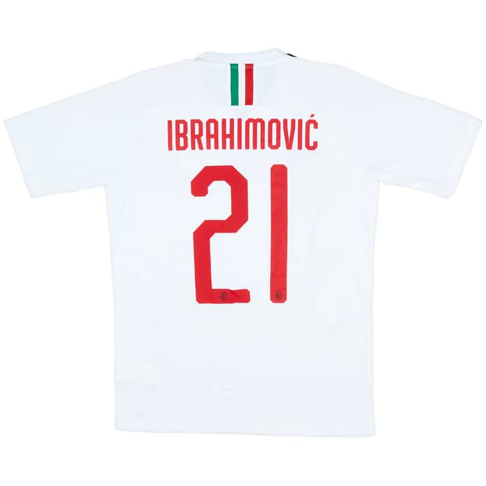 2019-20 AC Milan Away Shirt Ibrahimovic #21 (S)